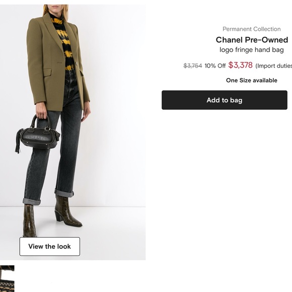 Chanel logo fringe hand bag (2003-2004) - Picture 16 of 16